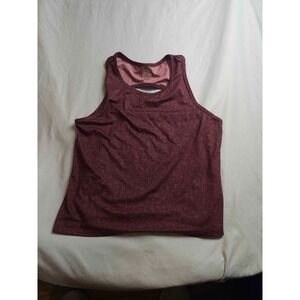90 Degree By Reflex Athletic Tank Top Womens Medium‎ Purple Knit Workout Gym